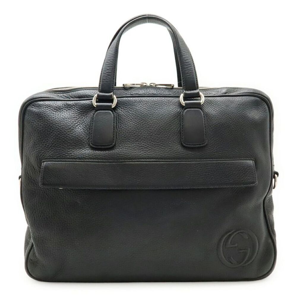 Gucci Leather Interlocking G Briefcase - image 1